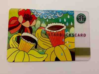 STARBUCKS  - SPRING COFFEE TULIPS - Gift Card Collectible 2004! Pin intact. - Sold on eBay Oct, 10th 2018 for $3.00