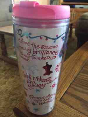 2004 Starbucks Coffee Insulated Holiday Travel Mug Tumbler-16 Oz - Sold on eBay Oct, 9th 2018 for $12.74