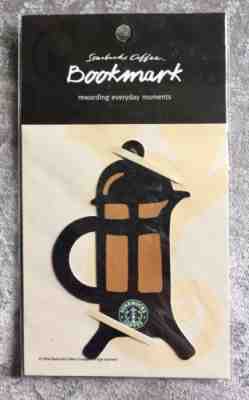 RARE NEW UNOPENED STARBUCKS COFFEE BOOKMARK FRENCH PRESS 2004 BOOK SIREN LOGO - Sold on eBay Oct, 4th 2018 for $14.99
