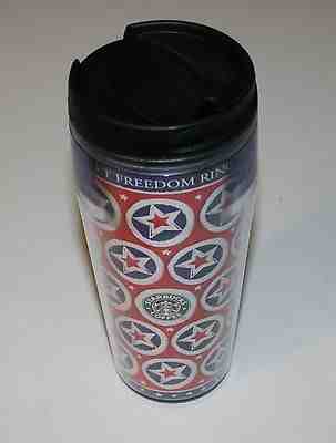 Starbucks Coffee Barista Travel Tumbler "Let Freedom Ring" Patriotic Star 2004 - Sold on eBay Oct, 3rd 2018 for $15.95