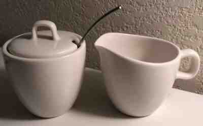 NEW Starbucks At Home Collection White Ceramic CREAMER & SUGAR Bowl Set 2004 - Sold on eBay Oct, 1st 2018 for $29.99