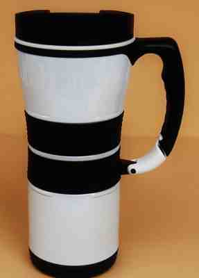 HTF Starbucks 2004 Pearl White Carabiner 16 ounce Travel Mug - Sold on eBay Oct, 1st 2018 for $39.99