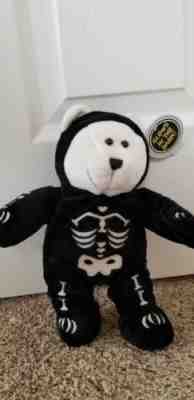 Starbucks Bearista Bear Plush 35th Ed Black Skeleton 2004, NWT Perfect - Sold on eBay Sep, 29th 2018 for $17.99