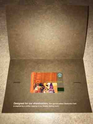Starbucks Card: 2004 Shareholder Card with Sleeve - NEW, MINT, Free Ship - Sold on eBay Sep, 27th 2018 for $69.99