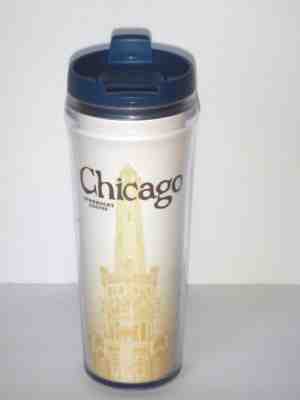 2004 CHICAGO The Windy City STARBUCKS Coffee Tea 12 oz Tumbler Blue Water Tower  - Sold on eBay Sep, 27th 2018 for $12.50