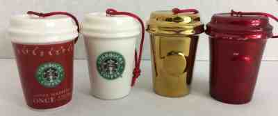 Starbucks Christmas ornaments a lot of 4 2 oz. ornaments from 2005-2017 - Sold on eBay Nov, 16th 2018 for $49.99