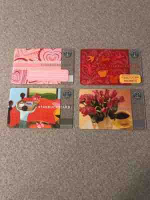 Starbucks Card Lot Valentines Cards Hearts Flowers 2003 2005 2007 PINS INTACT - Sold on eBay Nov, 14th 2018 for $10.60
