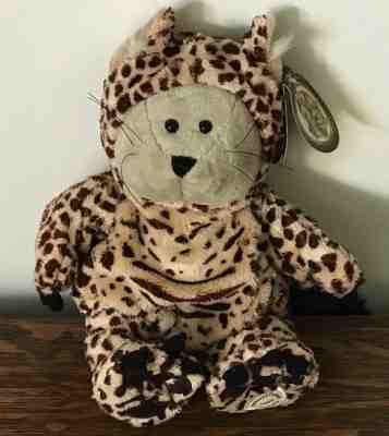 Starbucks CHEETAH Barista BEAR 40th Edition Plush Stuffed Leopard 2005 with Tag