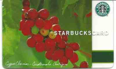 Starbucks Card 2005 Coffee Beans  - Sold on eBay Nov, 2nd 2018 for $4.99
