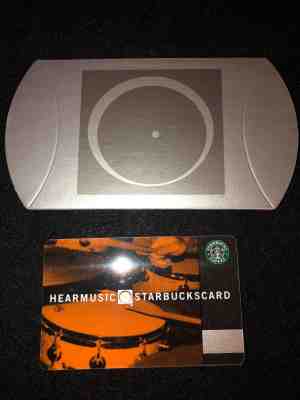 Starbucks card Hear Music Orange+Silver sleeve Retired Near Mint.2006! - Sold on eBay Nov, 12th 2018 for $34.99
