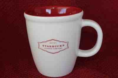 Starbucks Coffee  Mug Cup Est 1971 White year 2006 Red inside 13 oz. - Sold on eBay Nov, 6th 2018 for $11.99