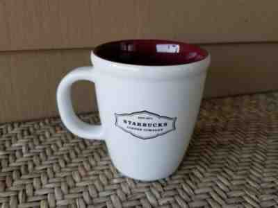 2006 Starbucks Est. 1971 Abbey 13 Oz Coffee Cup Mug White / Red Inside Lettering - Sold on eBay Nov, 5th 2018 for $4.95