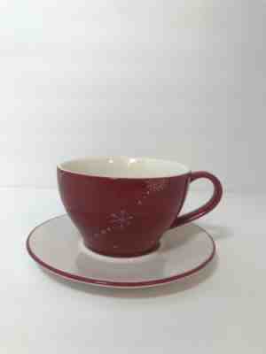Starbucks Mug 2006 Holiday Cup and Saucer Red Christmas Tree - Sold on eBay Nov, 5th 2018 for $3.40