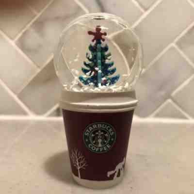 STARBUCKS COFFEE 2006 Christmas Tree Snow Globe - Sold on eBay Nov, 5th 2018 for $8.00