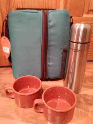 Starbucks Autumn Picnic Set Insulated Tote 2006 Mugs & Thermos - Sold on eBay Nov, 4th 2018 for $15.00