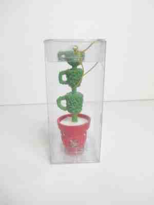 STARBUCKS ORNAMENT GLITTER COFFEE MUG TOPIARY TREE 2006 NEW - Sold on eBay Nov, 3rd 2018 for $14.99
