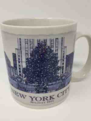 2006 Starbucks NYC New York City Holiday Coffee Mug Rockefeller Christmas Tree - Sold on eBay Nov, 3rd 2018 for $59.99