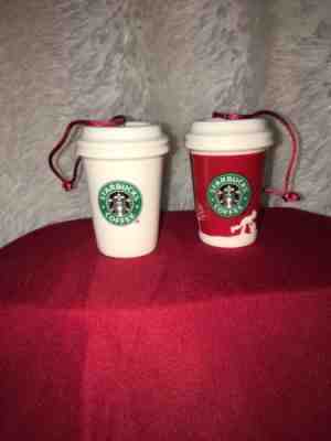 Starbucks Coffee Christmas Ornaments LOT Holiday 2006 To Go Coffee Cup NEW - Sold on eBay Nov, 2nd 2018 for $10.50