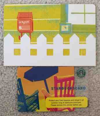 Starbucks 2006 Blue Umbrella Card With Matching Sleeve - Sold on eBay Nov, 2nd 2018 for $4.99