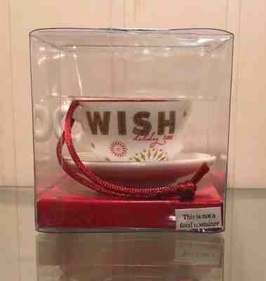 Starbucks Coffee Christmas 2006 Holiday Ornament Wish In Box Cup Saucer Plate - Sold on eBay Nov, 1st 2018 for $4.99
