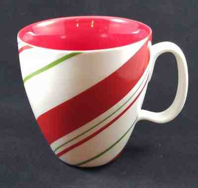 ???? Starbucks 12oz Holiday Red Candy Cane Stripe Ceramic Mug 2007  EUC!! - Sold on eBay Nov, 7th 2018 for $7.00