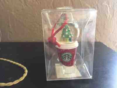 Starbucks Snow Globe Christmas Ornament To Go Cup 2007 - Sold on eBay Nov, 7th 2018 for $20.00