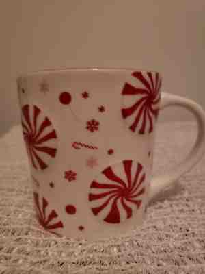 Starbucks Peppermint Candy Cane Coffee Mug Cup Red & White 16 OZS. 2007 - Sold on eBay Nov, 4th 2018 for $8.99