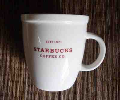 Starbucks Coffee Mug Cup Holiday 2007 Red & White 18 oz.  - Sold on eBay Nov, 4th 2018 for $16.00
