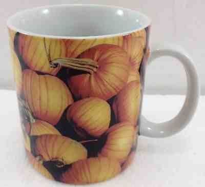 Starbucks Orange Pumpkins Fall Autumn Harvest 16 oz Coffee Tea Mug Cup 2007 - Sold on eBay Nov, 4th 2018 for $18.25