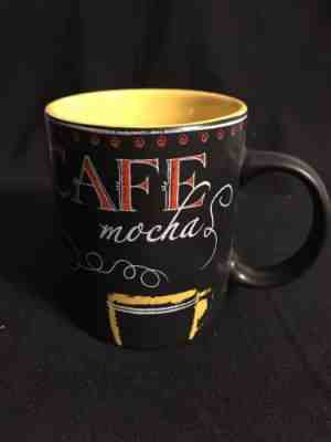 Starbucks Cup Mug Cafe Mocha Expresso 2007 Black & Yellow Mint Condition - Sold on eBay Nov, 2nd 2018 for $4.95