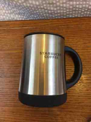 Starbucks 2007 Stainless Steel 16 oz Travel Coffee Mug Cup With Lid - Sold on eBay Nov, 2nd 2018 for $13.00