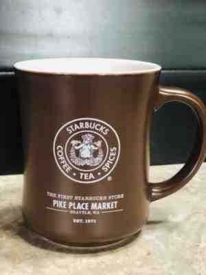 2008 Starbucks Pikes Place Market 1st Store 16 Oz. Mug Cup Mermaid Brown Rare - Sold on eBay Nov, 1st 2018 for $5.60