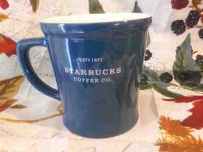 Starbucks 2008 Blue Abbey Mug With White Script 18 oz. Excellent Condition - Sold on eBay Nov, 1st 2018 for $10.00