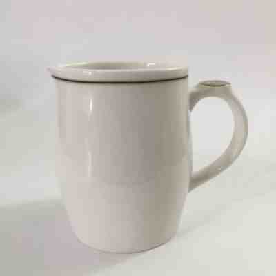 Starbucks White Creamer Frothing Espresso Pitcher 16 oz Green Stripe 2008  - Sold on eBay Oct, 30th 2018 for $9.99