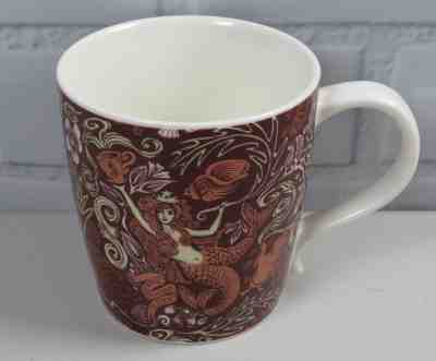 Starbucks 2008 Anniversary Blend Coffee Mug Mermaid Siren Seashells Floral 12oz