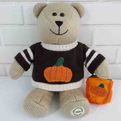 Starbucks Coffee Co Autumn Halloween 2009 Bearista Bear Pumpkin Sweater  - Sold on eBay Nov, 17th 2018 for $5.50