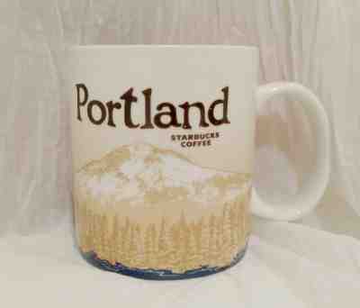 Starbucks Global Icon Portland Oregon City Collector Series 2009 Coffee Mug 16oz - Sold on eBay Nov, 5th 2018 for $18.95