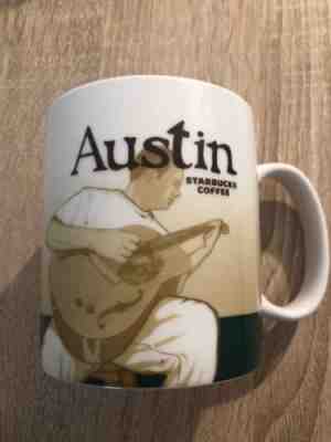 STARBUCKS 2009 Austin Guitar Collector Series 16 OZ Coffee Mug  - Sold on eBay Nov, 4th 2018 for $7.50
