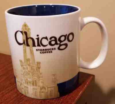 Starbucks  CHICAGO (2009) Coffee Mug  16oz.  COLLECTOR SERIES  **Chicago** - Sold on eBay Nov, 3rd 2018 for $18.99