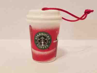 Starbucks Holiday 2010 Red Ceramic Classic Christmas Ornament To-Go Cup - Sold on eBay Nov, 12th 2018 for $8.00