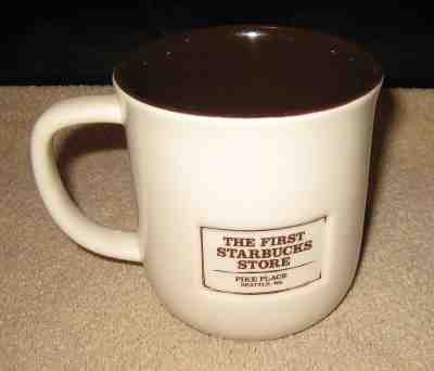 Starbucks 2010 Coffee Cup Mug Puke Place The First Store Bone China - Estate Sal - Sold on eBay Nov, 4th 2018 for $14.99