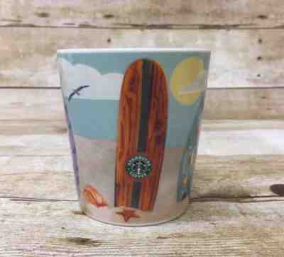 Starbucks Hawaii Coffee Mug Cup Surfboard Beach 2010 Bone China - Sold on eBay Nov, 4th 2018 for $12.95