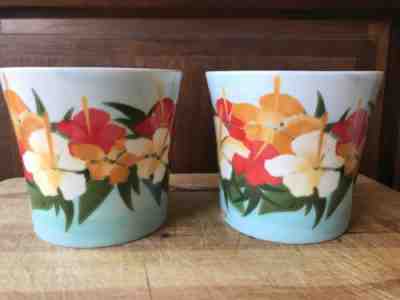 Starbucks Hawaii 2010 Hibiscus Flower Coffee Tea Cup Mug Set Of (2) - Sold on eBay Nov, 4th 2018 for $36.00