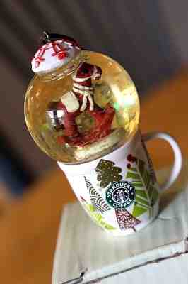 2010 STARBUCKS SNOW GLOBE ORNAMENT ROCKING HORSE JAPAN - Sold on eBay Nov, 3rd 2018 for $40.00