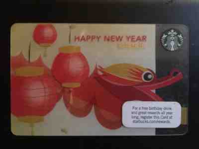 2011 FIRST CHINESE NEW YEAR OF THE DRAGON  STARBUCKS GIFT CARD - Sold on eBay Nov, 11th 2018 for $4.00