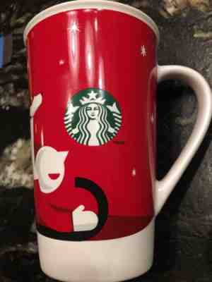 Starbucks Christmas 2011 Snowman/Boy Dog Sled Coffee Tea Mug Grande Tall 16 ozLN - Sold on eBay Nov, 3rd 2018 for $3.50