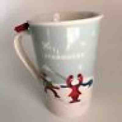 Starbucks Christmas child mug cup  8oz ceramic holiday airplane on handle 2011 - Sold on eBay Nov, 3rd 2018 for $12.50