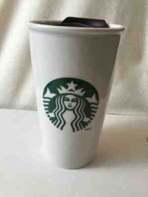 Starbucks Travel Mug 2011 Double Ceramic Walls 12oz Traditional Mermaid Original - Sold on eBay Nov, 3rd 2018 for $11.04