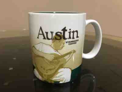 STARBUCKS 2011 Austin Guitar Collector Series 16 OZ Coffee Mug  - Sold on eBay Nov, 2nd 2018 for $13.50