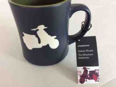 Starbucks 2011 Italian Roast VESPA 16 ounce Coffee Mug with SKU and Hang Tags - Sold on eBay Nov, 2nd 2018 for $17.50